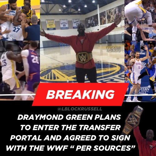 LBlockASU's tweet image. Draymond in the Transfer Portal #NBA #Tnt #Espn
