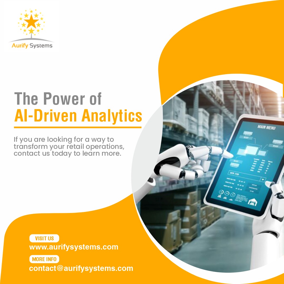 AurifySystems's tweet image. Aurify Systems AI-driven video analytics solutions are helping retailers transform their operations, generate leads and improve their bottom line.

Visit aurifysystems.com to learn more about customized AI solutions for your business.

#AI #retail #VisionAnalytics #aurify