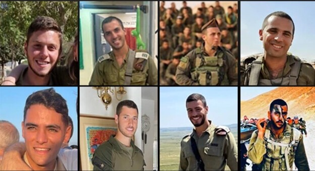 N12News's tweet photo. פורסמו שמותיהם של שמונה חללי צה"ל הבוקר:

סא״ל תומר גרינברג  מאלמוג

רס״ן רועי מלדסי מעפולה

רס״ן משה אברהם בר-און מרעננה

סמל אחיה דסקל מחיפה 

סרן ליאל חיו משוהם

רס״ן בן שלי מקדרון

רס״ל רום הכט מגבעתיים

סמ״ר אוריה יעקב מאשקלון

יהי זכרם ברוך🕯️
https://t.co/EBCfSw6AwR https://t.co/wtGsJEQuvI