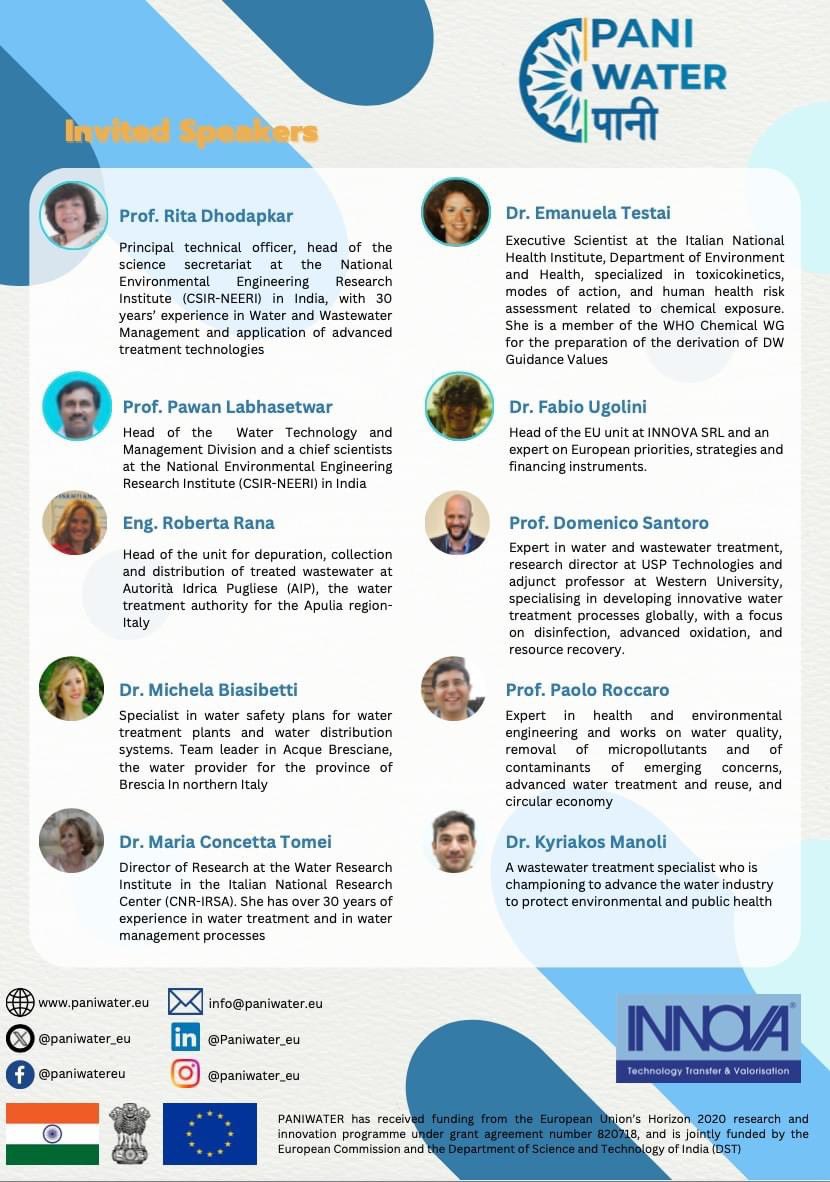 Join the <a href="/paniwater_eu/">paniwater_eu</a> workshop today in Rome. Exciting talks will be delivered by esteemed invited speakers. Pleased to co-chair the event with the project coordinator Prof. @KGMcGuigan