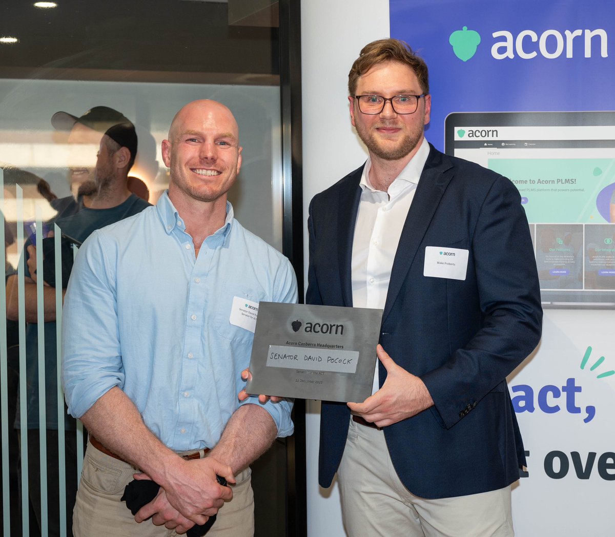 DavidPocock's tweet image. Loved helping open @acornplms new office yesterday. A CBR startup that highlights how much talent there is here. Congrats to Blake & the team.
Canberra has the most startups per capita in 🇦🇺. I’ve been pushing Gov to get behind local entrepreneurs to help more startups grow &…