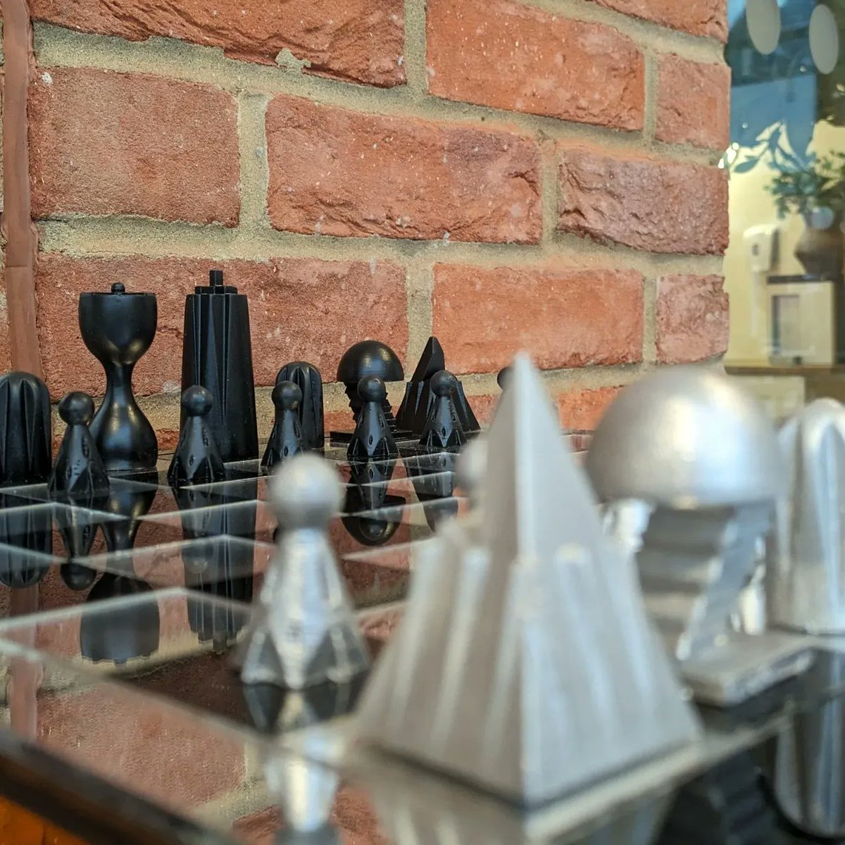 Come and see our chess set projects by Year 12 on display in the atrium. 3d printed pieces and laser cut boards inspired by design movements from the last 100 years. #iconicdesign #memphis #artdeco #bauhaus #Design #designtechnology #dt