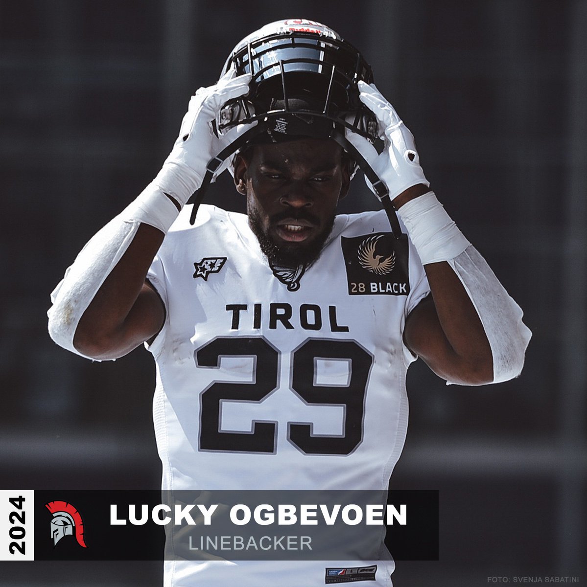 Wir freuen uns, bekannt geben zu können, dass Lucky Obgevoen in der Season 2024 im Centurions Roster sein wird. Lucky war 2022 Defense MVP bei den Tirol Raiders und wurde im selben Jahr zum NFL International Combine nach London eingeladen.