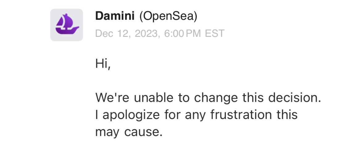 I need your support, everyone. Something weird is going on: @opensea unlisted all Seedworld collections, claiming “they are used for ICO allocations”. After reaching to clarify that Seedworld NFTs has no such utility, they don’t want to change the decision. In the meanwhile;