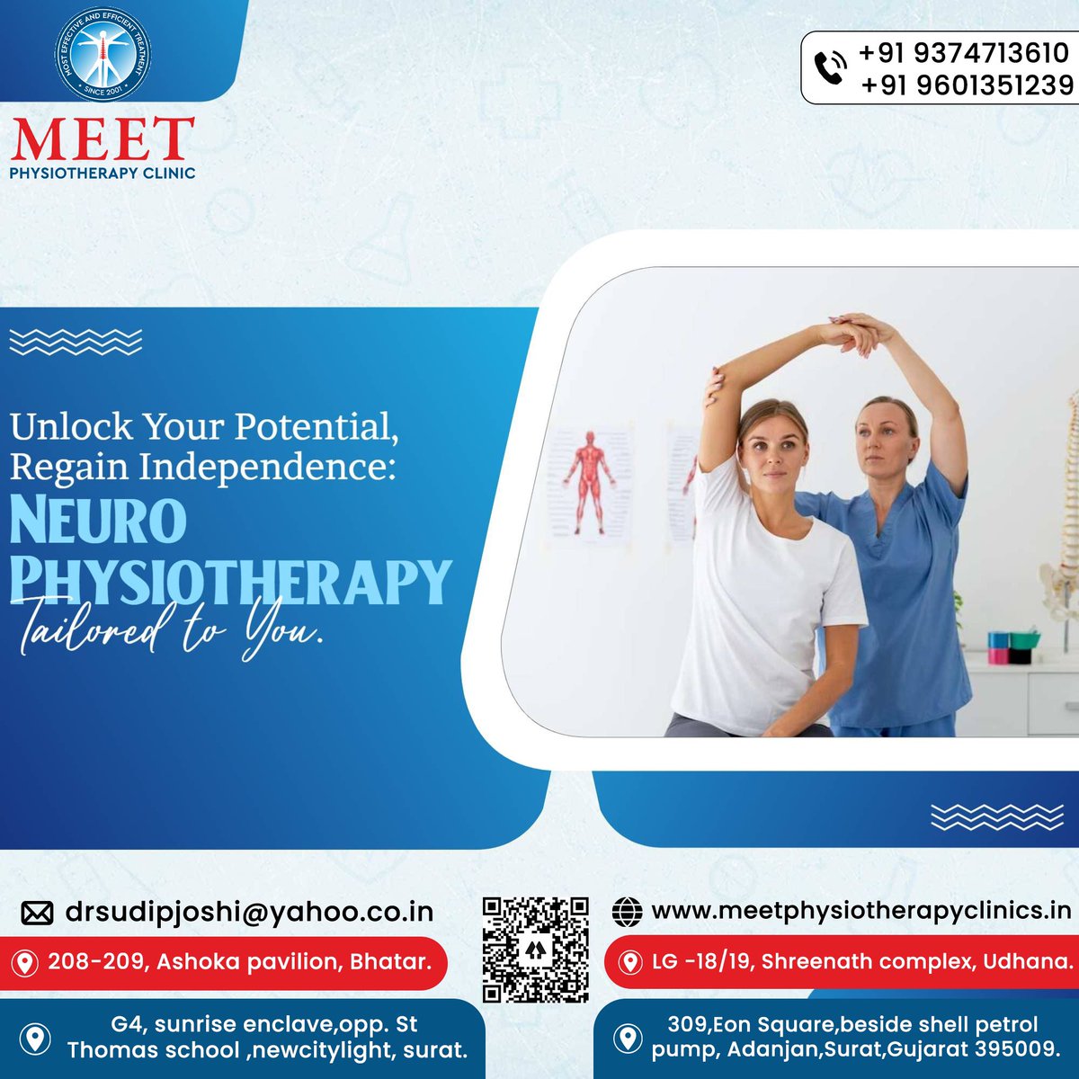 Unlock Your Potential Regain Independence NEURO PHYSIOTHERAPY Tailored To You.                                                   

Watch This Video To Know More About NeuroPhysiotherapy and Subscribe The Channel: