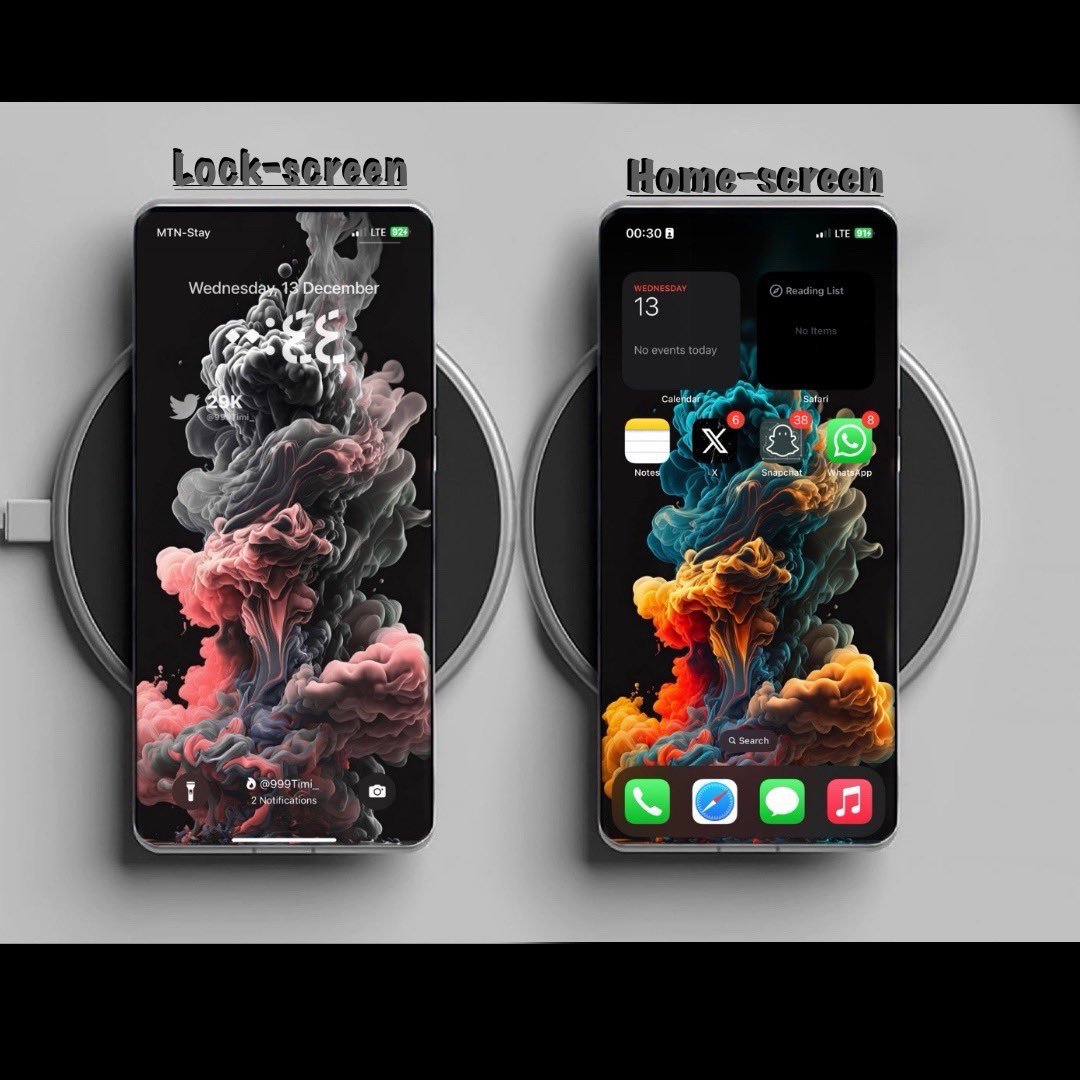 Lock-screen & Home-screen wallpaper pairs ❤️🫶🏽 •A thread 👇🏽