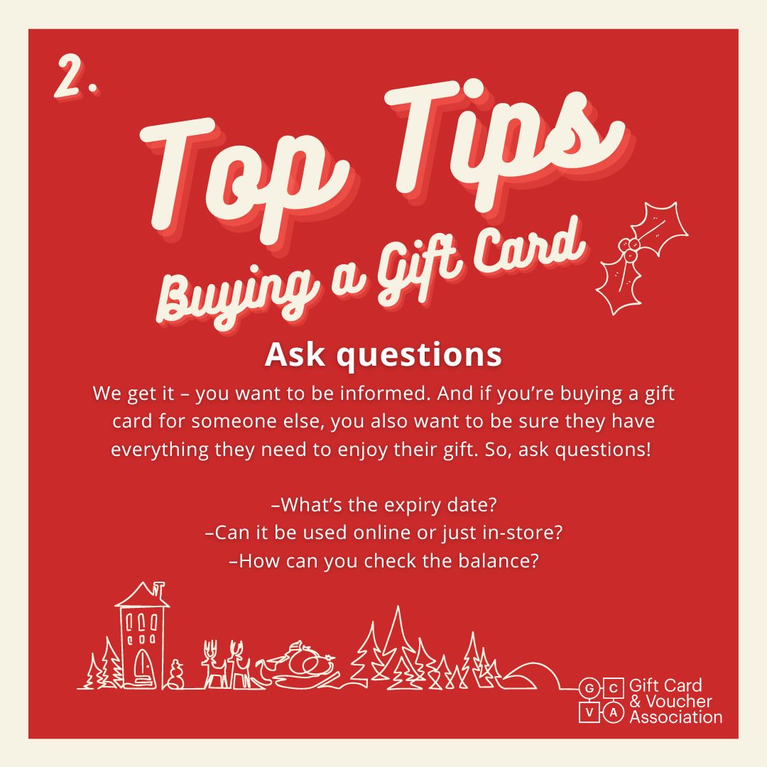 Gift Card Buying Top Tips, Look out for the rest throughout Dec Win 2 x £15 WISHCARD gift cards for yourself and a friend, simply tag them in the comments to enter Don’t forget to: ✨ like ✨ follow ✨ retweet ✨ #GiftBetter #Prizedraw ends 23:59 13.12.23 T&Cs apply