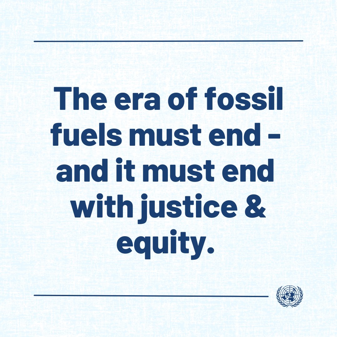 Science tells us that limiting global heating to 1.5°C will be impossible without the phase out of fossil fuels. This was also recognized by a growing & diverse coalition of countries at #COP28. The era of fossil fuels must end – and it must end with justice & equity.