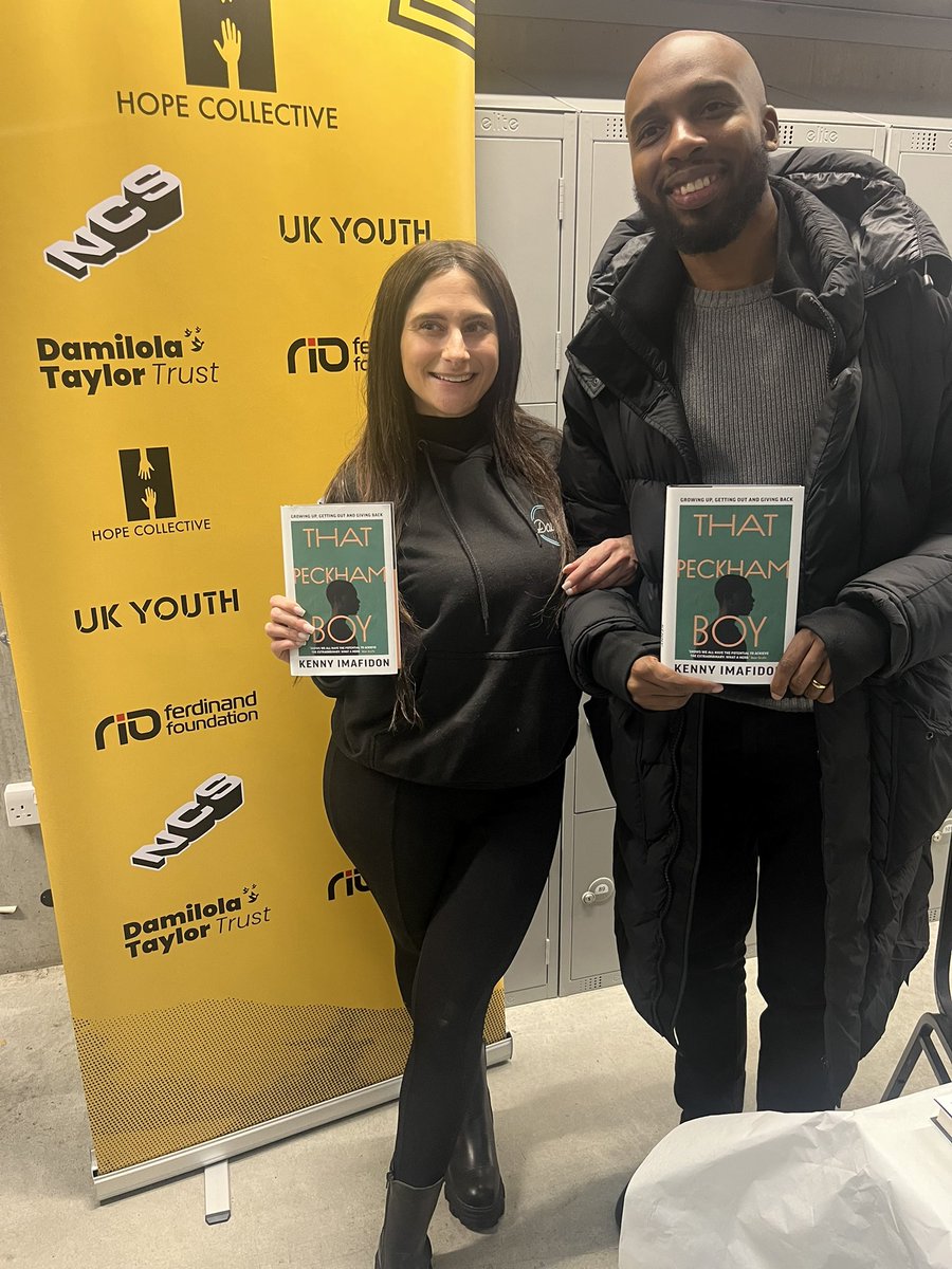 Our two new agents of Hope were outstanding contributors to a great finale to our exhausting but fulfilling your around the UK this year @carinalepore @KennyImafidon #PeckhamHopeHack