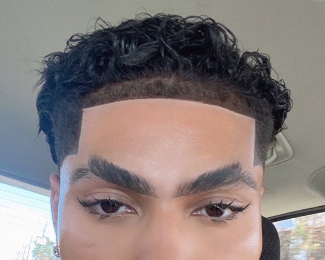 Actually think this is such a forward-thinking & boundarypushing aesthetic moment. the geometric angles between the brow &hairline are so satisfying. uncanny, soft-bodymod. it’s going to be the rage in 10 years