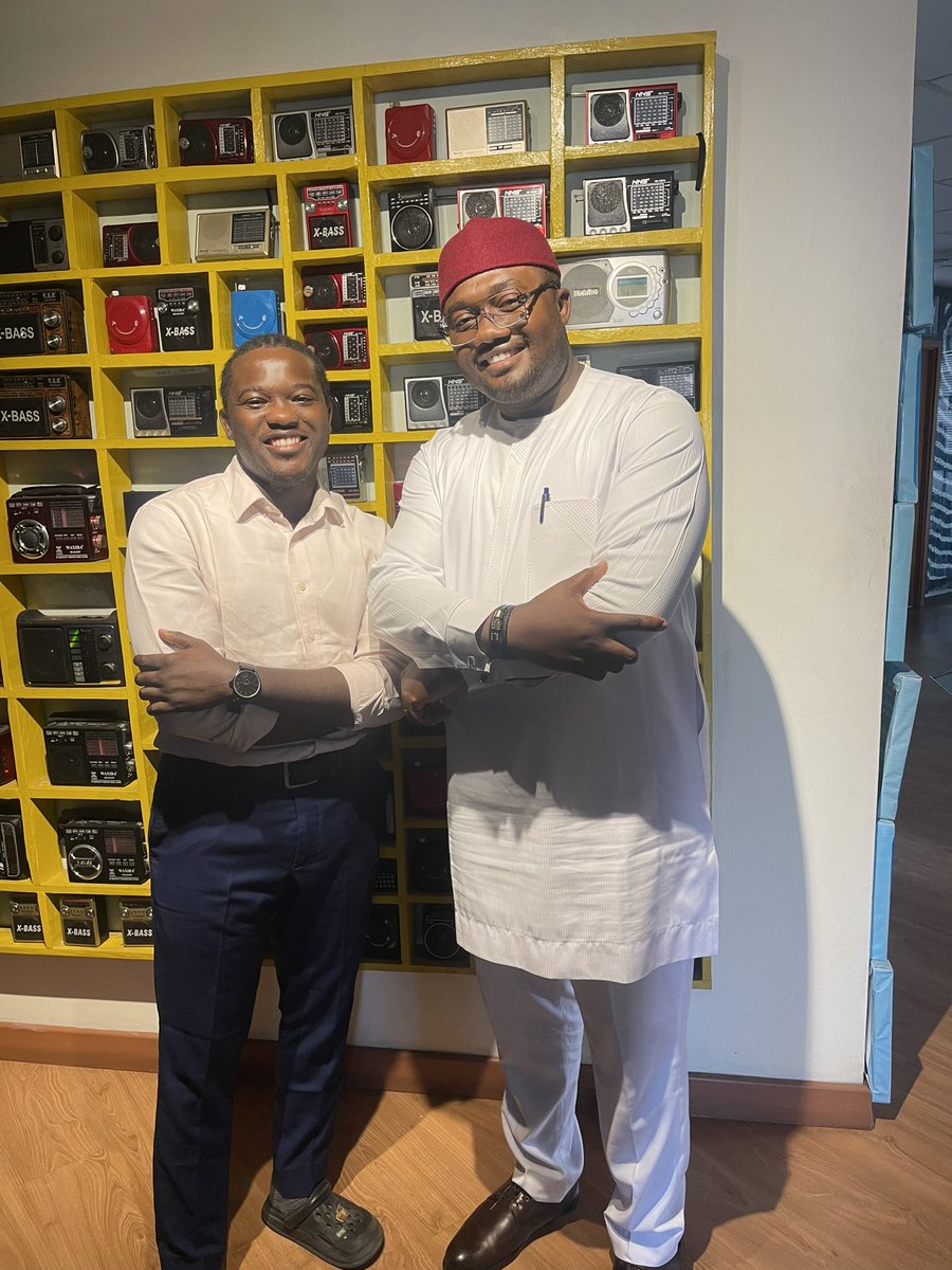 KeneAgwu's tweet photo. Yesterday I paid a visit to a golden voice on radio @ChikaOnAir . Our paths crossed while searching for a radio partner for our free legal awareness program #SabiLaw since then he has been a huge part of our little contributions to Public Legal Education. Keep winning 🏅 https://t.co/qbeiiw2K4z