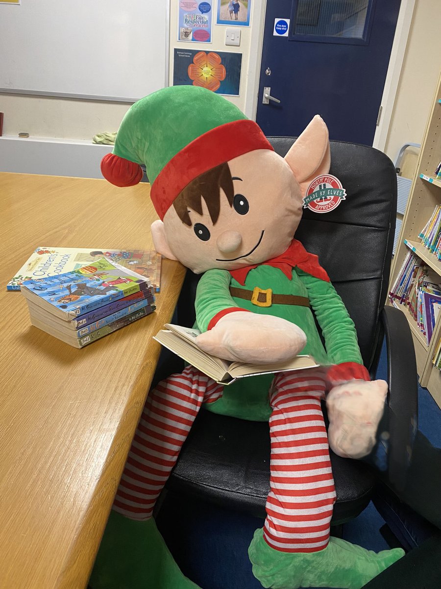 On the sixth day of our Christmas Countdown our #BCelf sat back and had a jolly good read!They're going to ask for a library just like ours in the break room of the workshop in the North Pole! One could say they're now a booksh-elf! @EquaMat