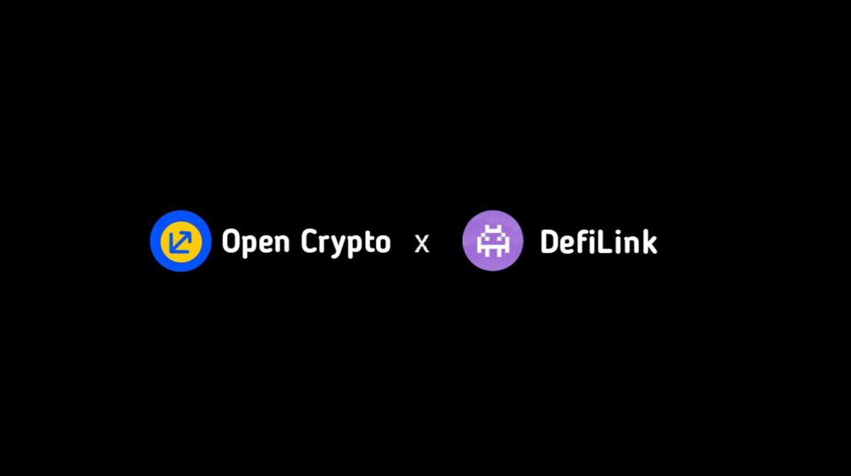 OpenCryptoCom's tweet image. 🎊 New Strategic Partnership Announcement 🎉
🥳 We are thrilled to announce our partnership with @DeFiLink_App & DefiLink is an Ecosystem enabling WEB3 users to get an access to the most-needed tools in the DeFi 🤝
❤️🔥 Stay tuned for $100 Giveaway