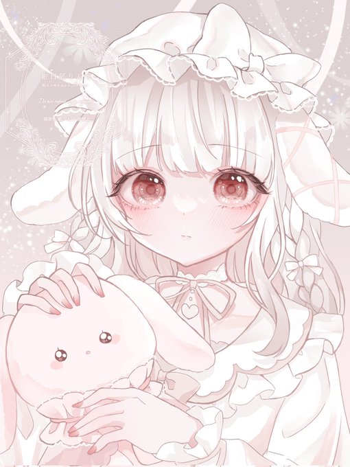 「hair bow stuffed bunny」 illustration images(Latest)