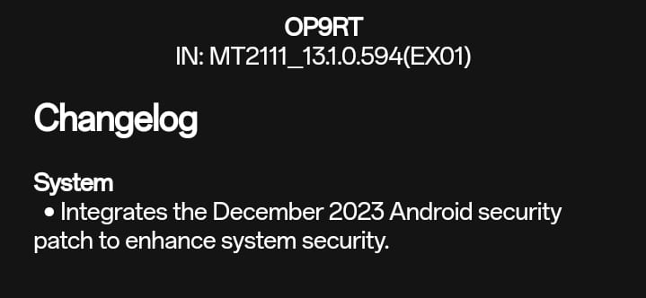 TheTechOutlook's tweet image. #OxygenOS 13.1.0.594 update rolled out for #OnePlus9RT smartphone in India; integrates December 2023 security patch thetechoutlook.com/news/technolog…