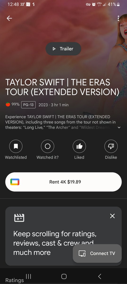 Ok fellow #Swifties & @taylornation13, #ControversialOpinion time... I love and adore Ms. @taylorswift13 same as y'all do, let's face it she owns our collective asses and we just say 'thank you queen'. But momma, $20+tax for a rental that expires in 2 days after watching ain't it