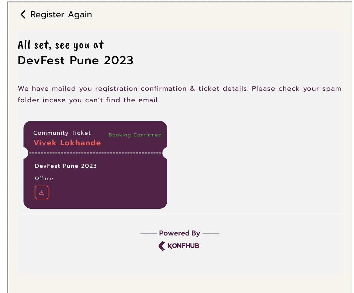 who is coming to #DevFestPune2023 , see you there. :)
let's go 🚀 
@GDGPune