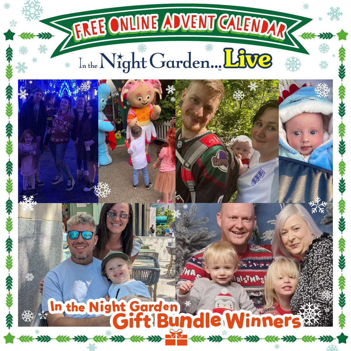 🤗🎉 Congratulations to our lucky winners! Remember you could win an In the Night Garden gift bundle too!🌟 💝 There are still 11 #IntheNightGarden gift bundles to be won! Open today’s door at ➡️ NightGardenLive.com by 6pm to find out whether you’ve won! Pip-pip, onk-onk ❄️