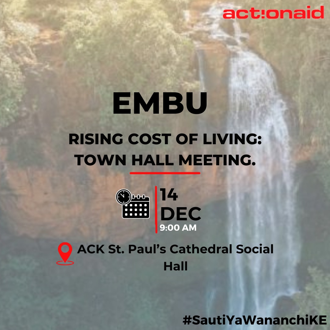 There are some critical issues that need to be addressed during the upcoming town hall meetings

One being the burden of IMF & WB debt conditionalities. The imposed structural adjustments on Kenya's economic policies hv profound repercussions. 
#PowerInPeople