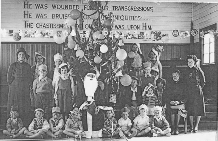 Christmas celebrations at Sumner Corps c1950's #TheSalvationArmy #salvationarmynzfts #Christmas #Sumner