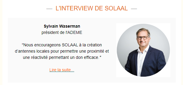 [SOLAAL INFOS] Retrouvez l'ITW de Sylvain Waserman , président de l'<a href="/ademe/">ADEME</a> : " Avec le  « Label anti-gaspillage alimentaire », j’ai espoir que les distinctions puissent tirer en avant toute l’activité. " 
▶️bit.ly/3Te98Dr
#DonAgricole #antigaspi