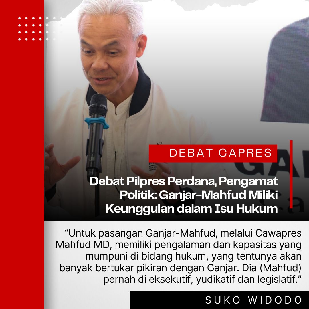 Ganjar-Mahfud Terbukti Unggul Dalam Debat Capres Dan Memiliki Gagasan Yang Bagus Soal Hukum
Ganjar Unggul Debat
Debat C3rdas