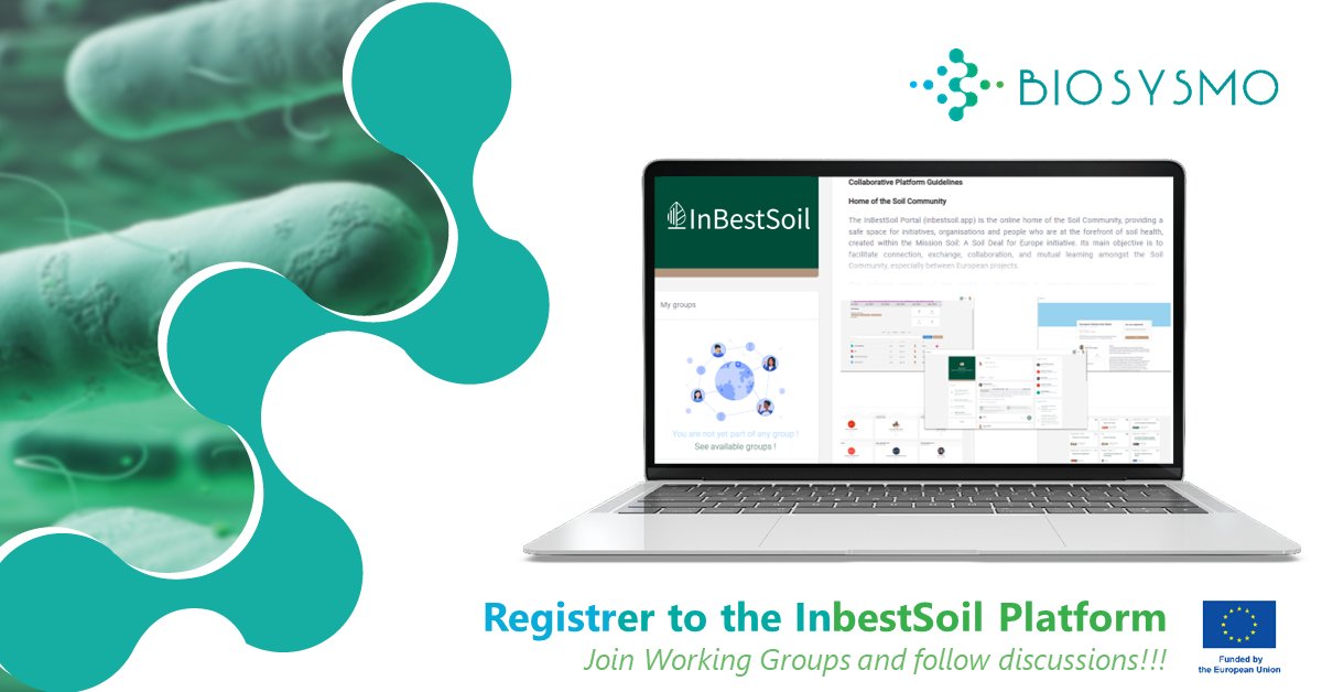 🌐 🌱 Our cluster project, @InBestSoil1 , extends an invitation to explore their innovative #digitalplatform for active collaboration🤝🚀 🌍 Register and join the group that aligns with your interests here: inbestsoil.app/social 🌿👥 #InBestSoil #MissionSoil #SoilHealth 🌱✨
