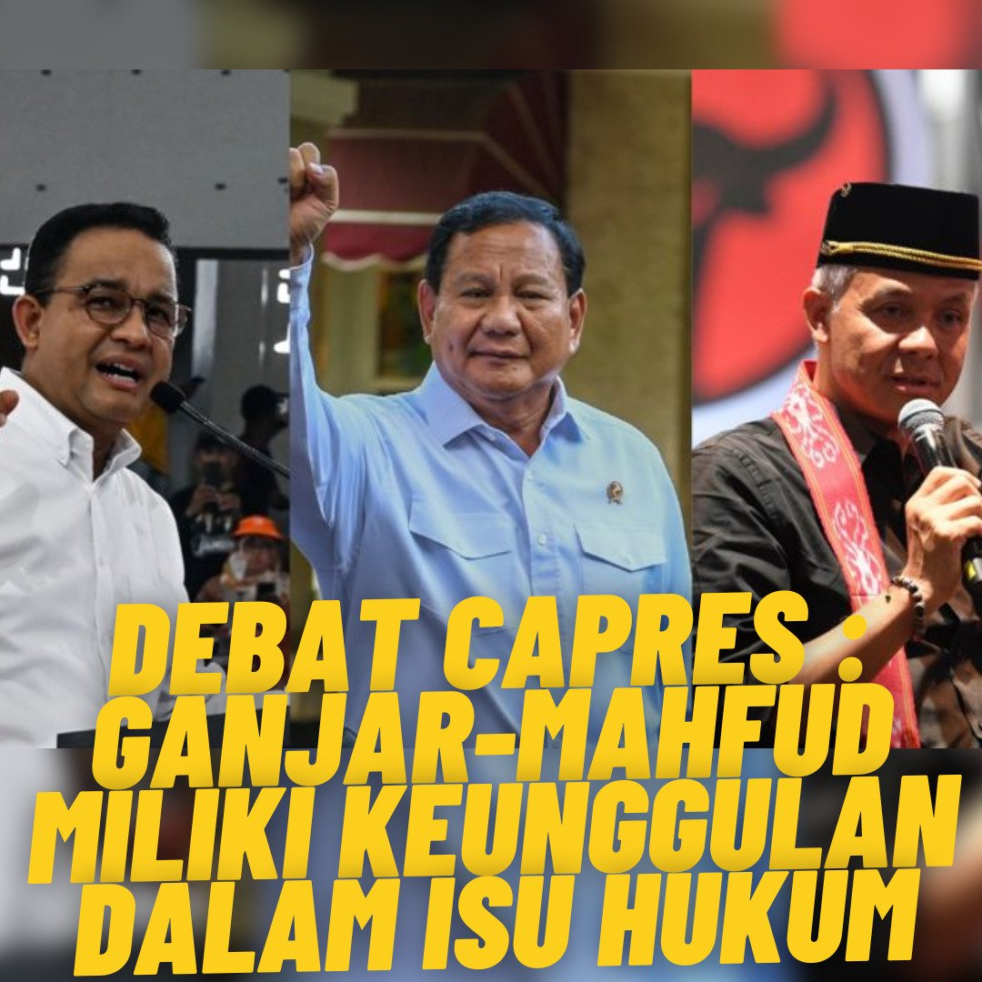 Ganjar-Mahfud Miliki Keunggulan Dalam Isu Hukum. Ganjar-Mahfud Unggul Debat Capres 
Ganjar Unggul Debat
Debat C3rdas