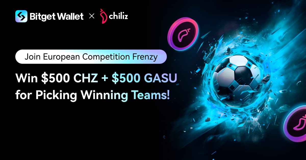Bitget Wallet 🩵 (@bitgetwallet) on Twitter photo Join our European Competition Frenzy with Bitget Wallet & <a href="/Chiliz/">Chiliz - The Sports Blockchain</a>! The European Competition group stage will finish this week and the matchday for <a href="/FCBarcelona/">FC Barcelona</a> vs <a href="/official_rafc/">Royal Antwerp FC</a> is on tonight! Predict the winning team to win big!
🏆 $500 CHZ + $500 GASU for 50 winners!
To Join: Join our European Competition Frenzy with Bitget Wallet & <a href="/Chiliz/">Chiliz - The Sports Blockchain</a>! The European Competition group stage will finish this week and the matchday for <a href="/FCBarcelona/">FC Barcelona</a> vs <a href="/official_rafc/">Royal Antwerp FC</a> is on tonight! Predict the winning team to win big!
🏆 $500 CHZ + $500 GASU for 50 winners!
To Join: