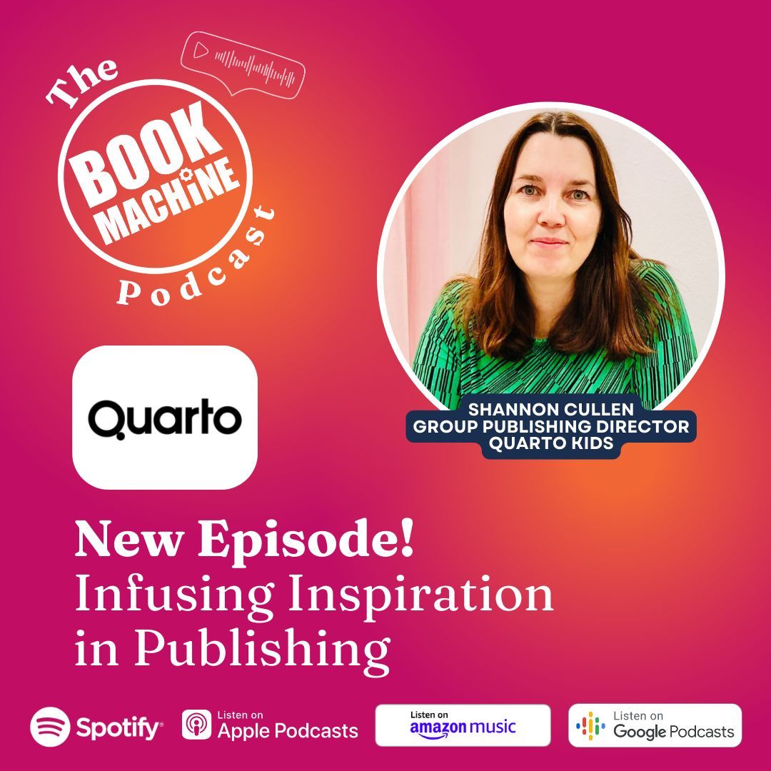 🎙️ New episode of The #BookMachine Podcast! Infusing Inspiration in Publishing with Shannon Cullen @QuartoKids. Dive deep into post-pandemic leadership styles & strategies, and gain invaluable insights into navigating the evolving publishing landscape: buff.ly/3NlYmr6