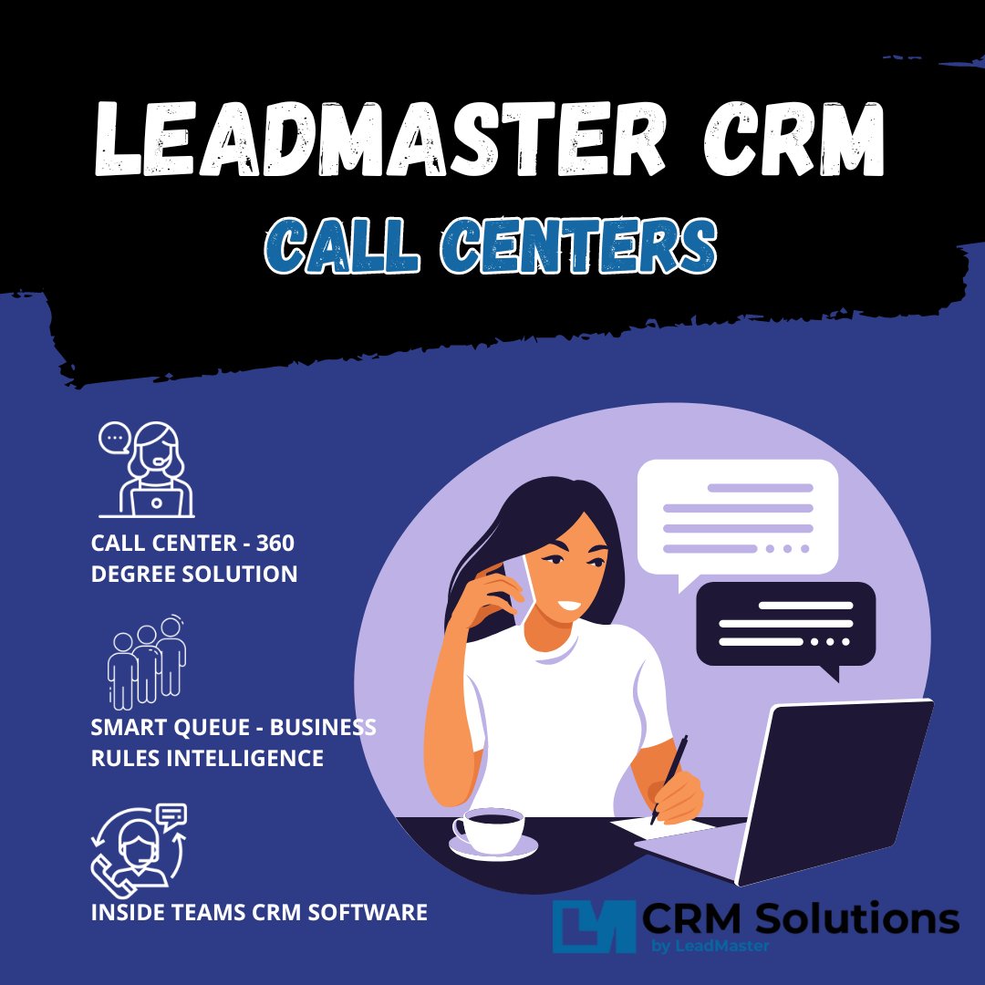 Revolutionize your call center operations with LeadMaster CRM! 🚀📞 Empower your sales, clients, and support agents with advanced CRM tools. 🌐✨ Nurture relationships effectively with LeadMaster CRM for call centers. 💼💡   👉leadmaster.com  #LeadMasterCRM #CRMTools