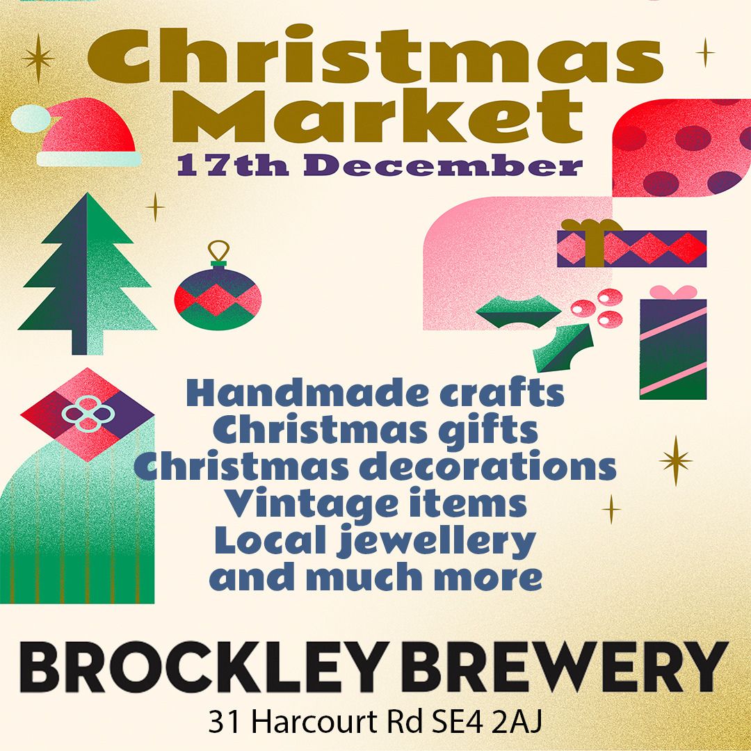 This Sunday we're hosting a makers' xmas market @brockley_taproom Come and get all your unique handmade goodies in one place. Then relax and have a glass of our finest beers!