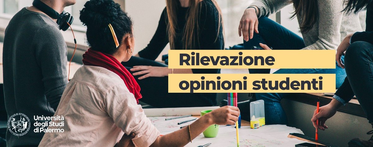 Rilevazione delle opinioni degli #studenti #UniPa sugli insegnamenti del primo semestre ✅ Accedi al Portale Studenti ✅ Compila il questionario online ✅ Esprimi il tuo parere La tua opinione è importante ➡️ bit.ly/3UCoBKy