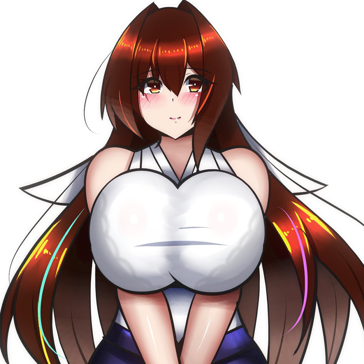 うちの子ましろちゃんの身体には異世界の最強の淫魔と精霊の女王の魂が宿っており、その影響が髪に出ていたりします。
また、双方仲が悪いらしく喧嘩を始めると酷い頭痛に襲われるらしいです。

メア『古代の存在だかなんだか知らないけれど、精霊の女王も大した事ないわねえ!』… 