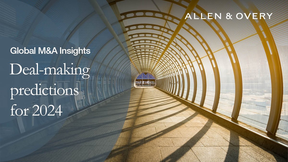 In our year-end edition of M&A insights, we look at the trends and themes we expect to shape deal-making over the next 12 months including asset management, life sciences, European P2Ps and generative AI. Read the full report: bit.ly/3NpmiK8