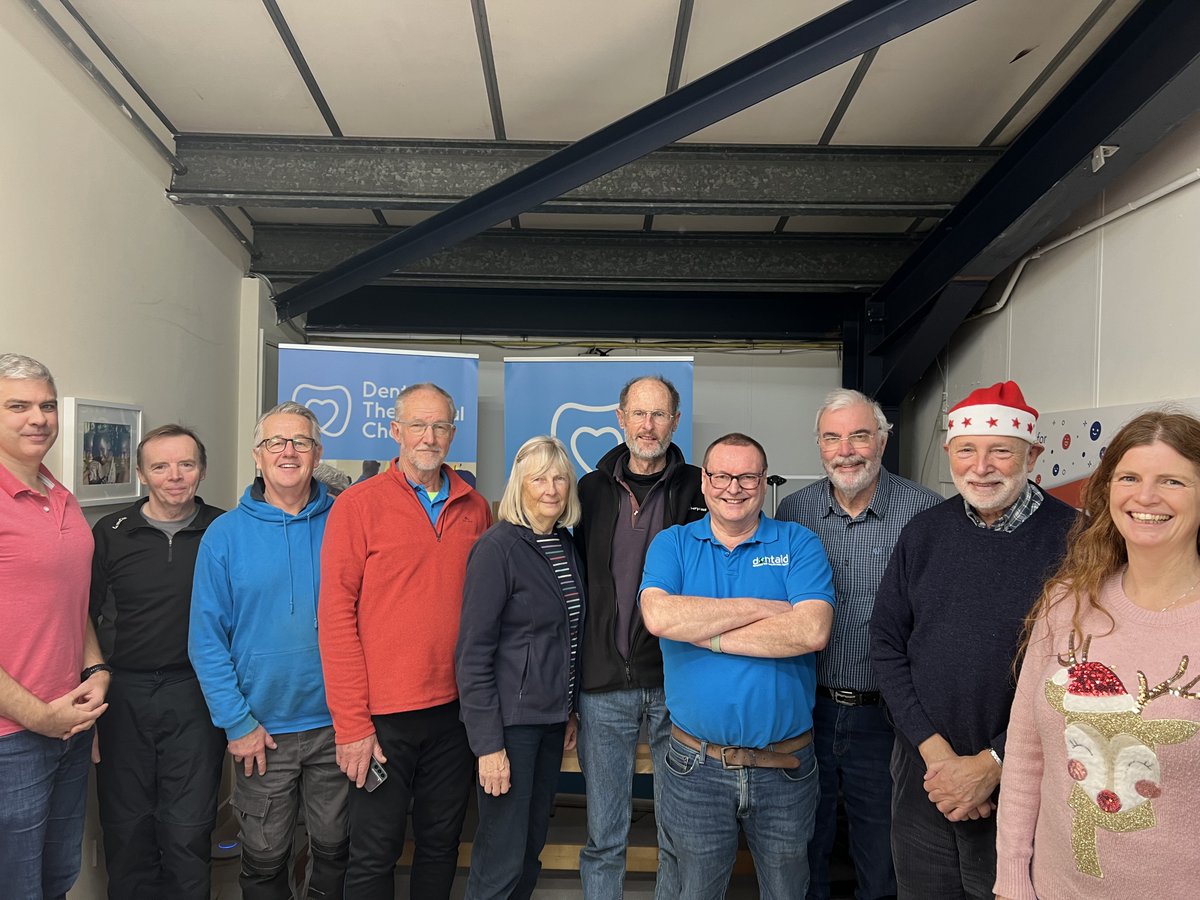 A lovely Christmas coffee morning with the volunteers who help us in our warehouse and workshop. Every week this team helps us to sort, repair, restore and refurbish equipment that is used for our projects in the UK and around the world. #Donate #DentaidTheDentalCharity