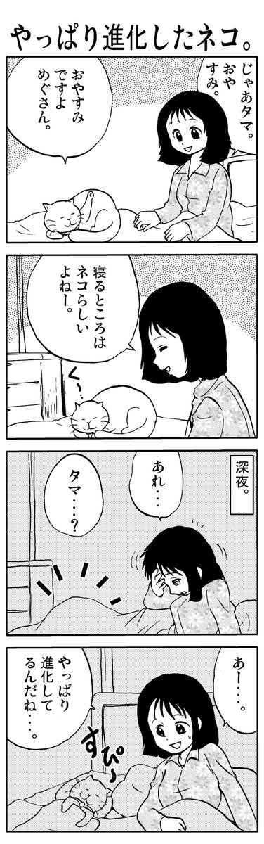 うちのタマが「進化」しました。⑫  ※ 「進化」を証明します。 #猫 #漫画が読めるハッシュタグ