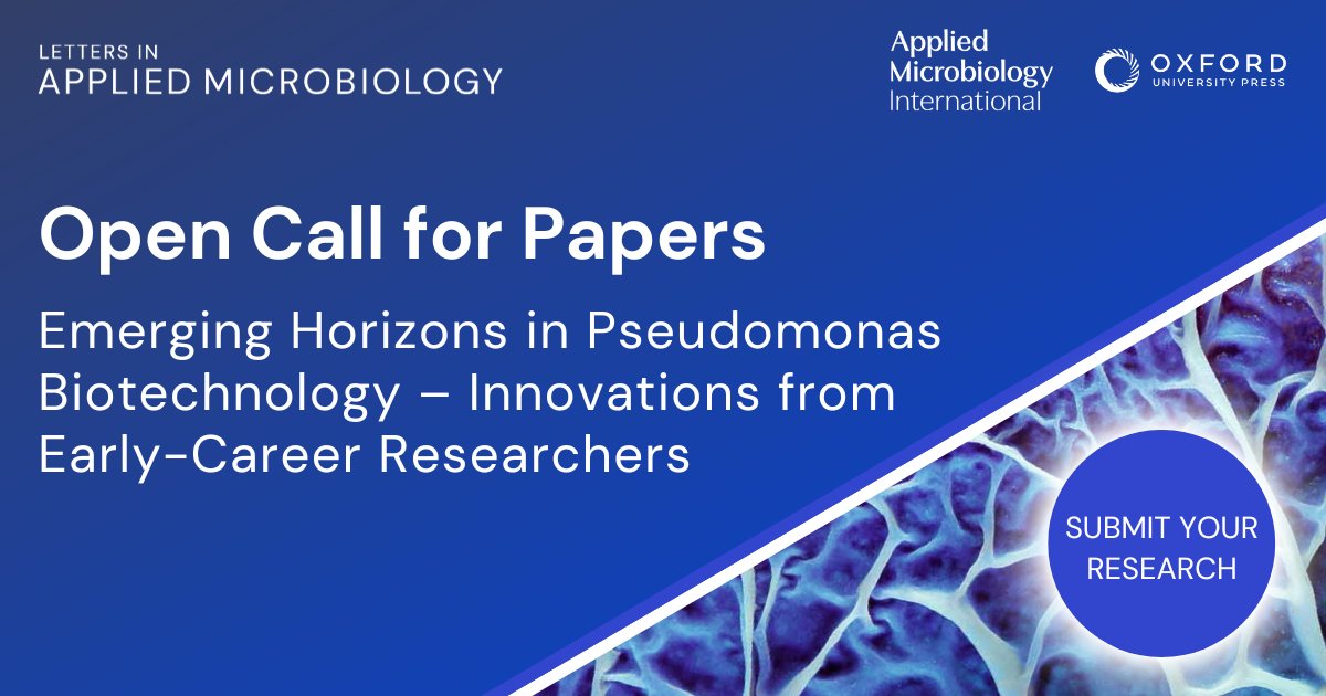 Read more about our #Pseudomonas Biotechnology themed collection in #TheMicrobiologist: ow.ly/7wvQ50Qiiu0. This themed collection has evolved in collaboration with the recent 3rd Pseudomonas Grassroots Meeting, aimed specifically at ECRs. Submissions welcome from all.