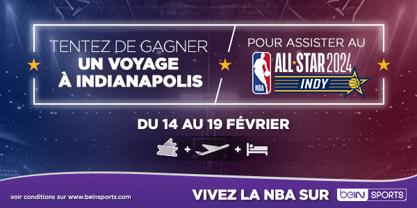🎁 JEU CONCOURS
🔥 Tentez de gagner un voyage pour assister au #NBAALLSTAR INDIANAPOLIS 2024 !
➡️ Pour jouer, RT avant le 5 janvier 2024 23h53
🔮 Tirage au sort le 8 janvier 2024
👉 Voir conditions sur tinyurl.com/s9rpver5