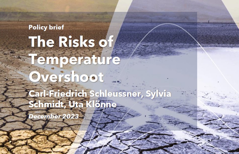 New Policy Brief published during #Cop28 by @CA_Latest : The Risks of Temperature Overshoot 👇 provide-h2020.eu/wp-content/upl…