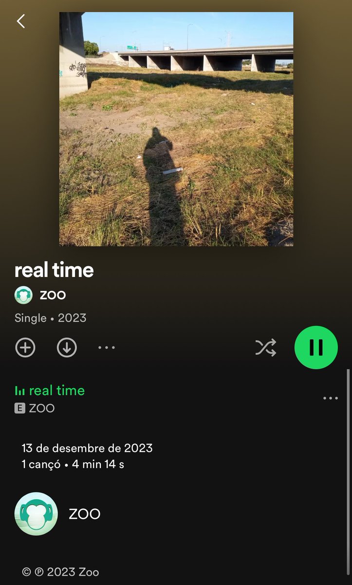 sr_frigola's tweet photo. @ZooPosse  crec que algú s’ha colat al vostre Spotify 😂 https://t.co/4EZfANeU76
