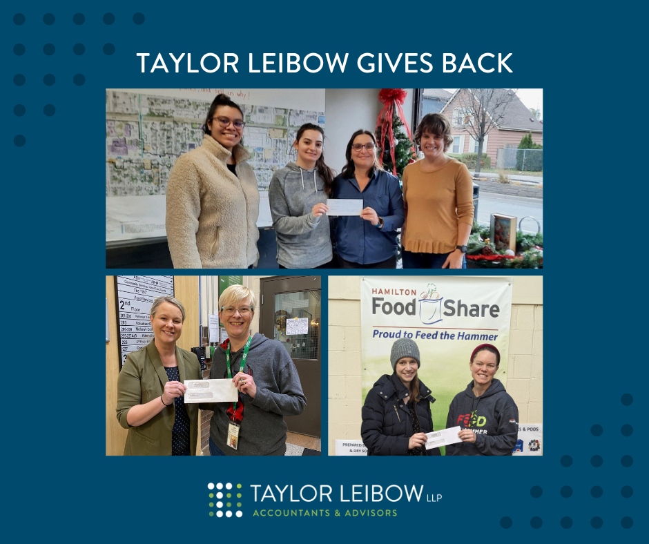 TaylorLeibow's tweet photo. At TL we value giving back to our community, especially around the holidays! This year, we're proud to support @HHSM_Hamilton, @MissionHamilton, @HFShare, @EA_EssentialAid, and @Food4KidsHamOnt with monetary donations. Grateful for the impactful work they do! 💙#CommunitySupport https://t.co/GrUJg22JuR