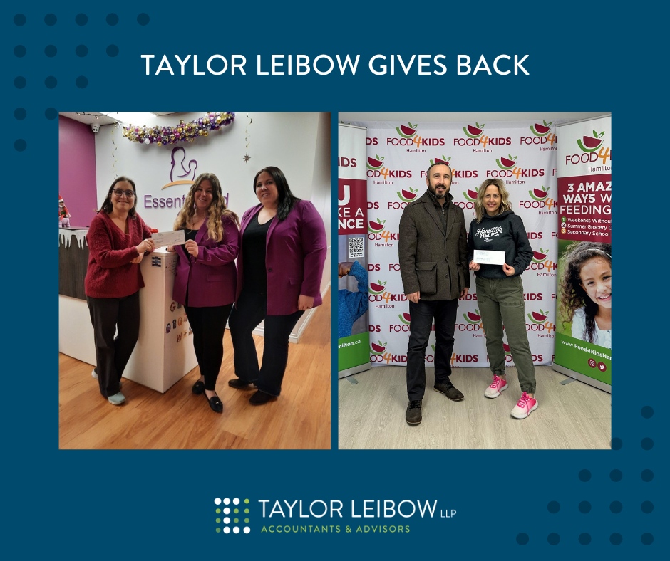 TaylorLeibow's tweet photo. At TL we value giving back to our community, especially around the holidays! This year, we're proud to support @HHSM_Hamilton, @MissionHamilton, @HFShare, @EA_EssentialAid, and @Food4KidsHamOnt with monetary donations. Grateful for the impactful work they do! 💙#CommunitySupport https://t.co/GrUJg22JuR