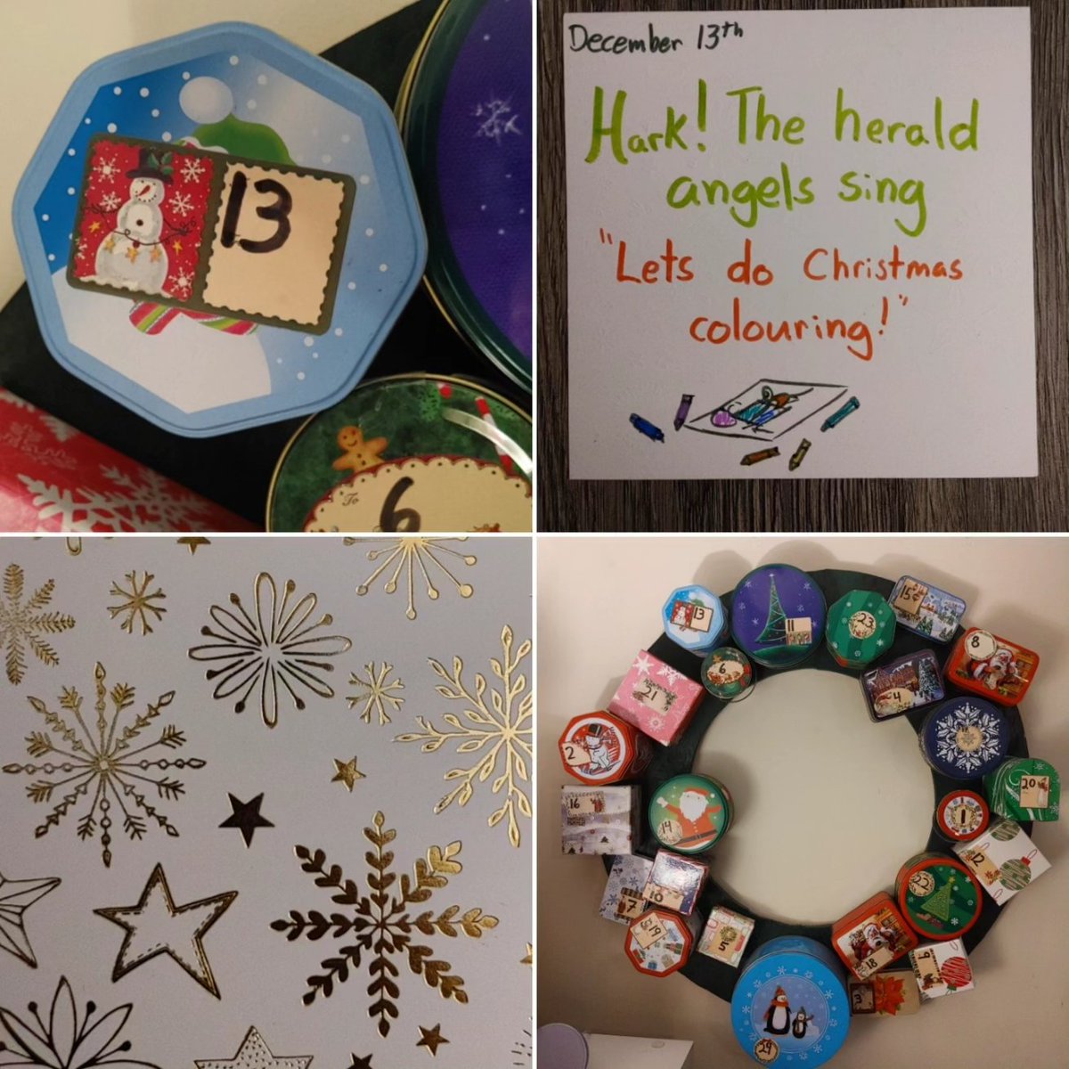 December 13th
🎶Hark the herald angels sing🎶
🎶let's do Christmas colouring 🎶