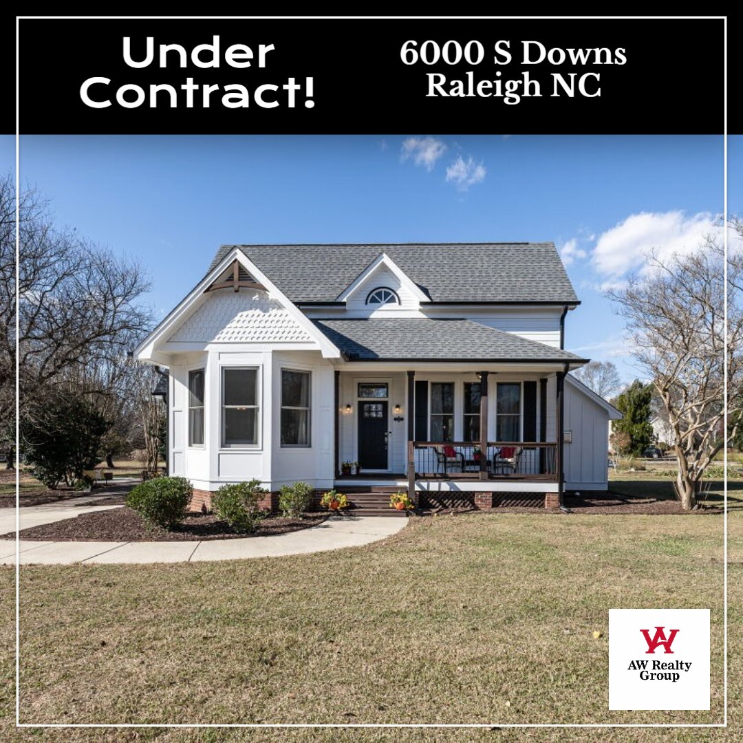 awrealtygroup's tweet photo. Congrats to our sellers on their amazing home in Raleigh NC quickly going #UnderContract! Attention to staging and prep work paid off! We love working with repeat clients and being part of this milestone in your journey! #realestatelife #CaryRealEstate #HomeSold #AWRealtyGroup https://t.co/HliWh7HLRY