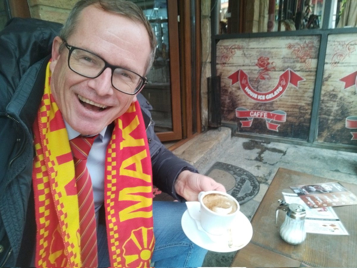 GunterFehlinger's tweet photo. Coffee in North Macedonia is as almost as good as in Kosovo https://t.co/fTUnZ1RBtj