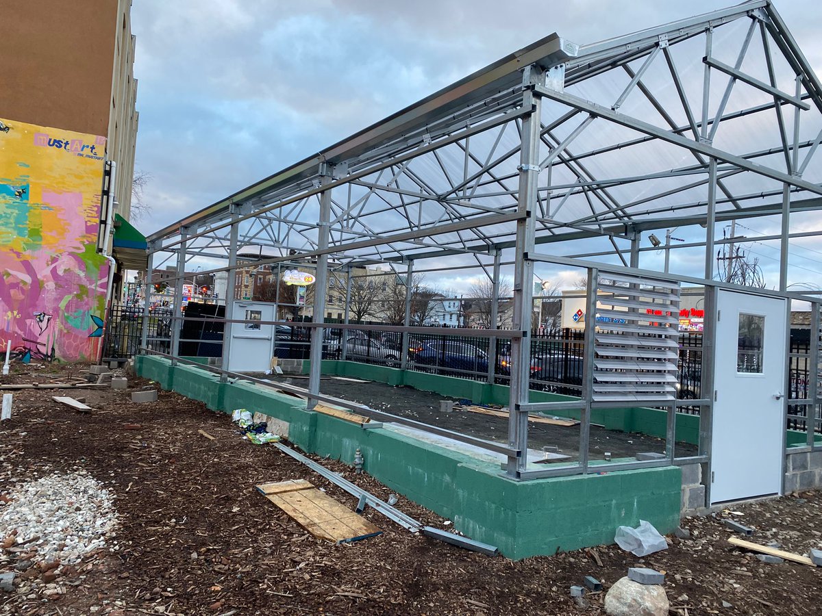 NewarkSAS's tweet photo. We are making great progress with our greenhouse. Thank you to the leadership of Pablo Hernández and David Cruz for volunteering their time and skills to bring this forward. Learn more at https://t.co/Cn6fVbxZQA https://t.co/fT7w7SA5ZS