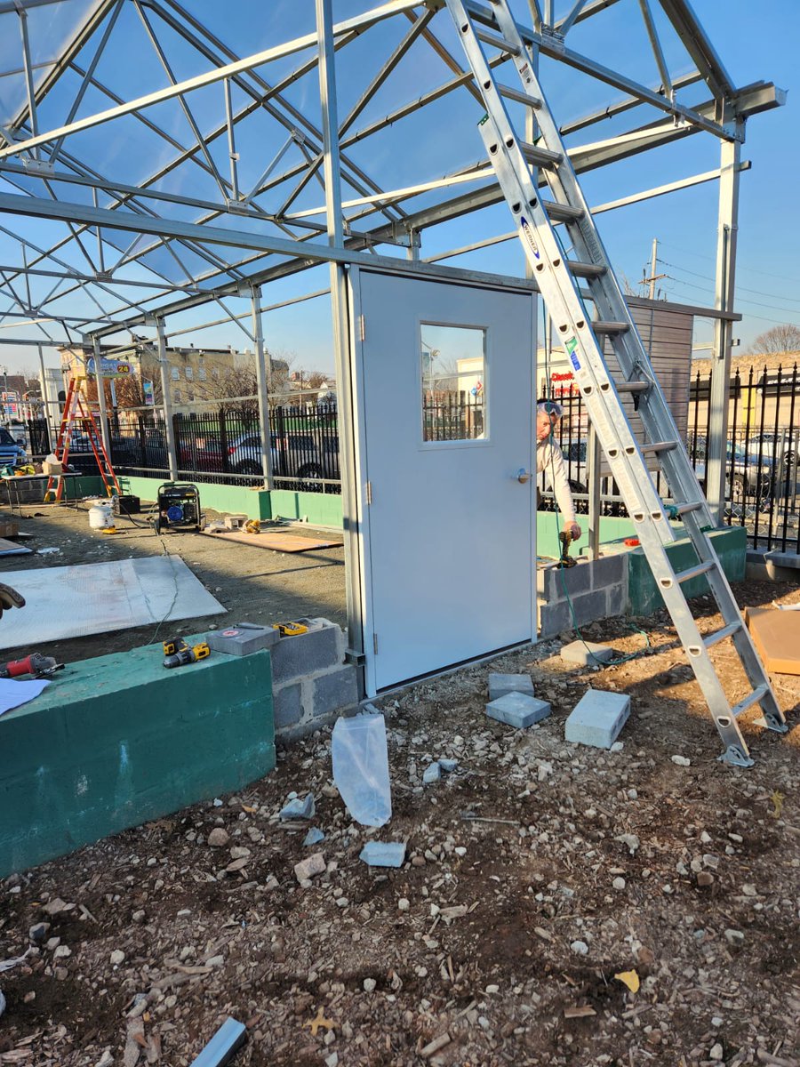 NewarkSAS's tweet photo. We are making great progress with our greenhouse. Thank you to the leadership of Pablo Hernández and David Cruz for volunteering their time and skills to bring this forward. Learn more at https://t.co/Cn6fVbxZQA https://t.co/fT7w7SA5ZS