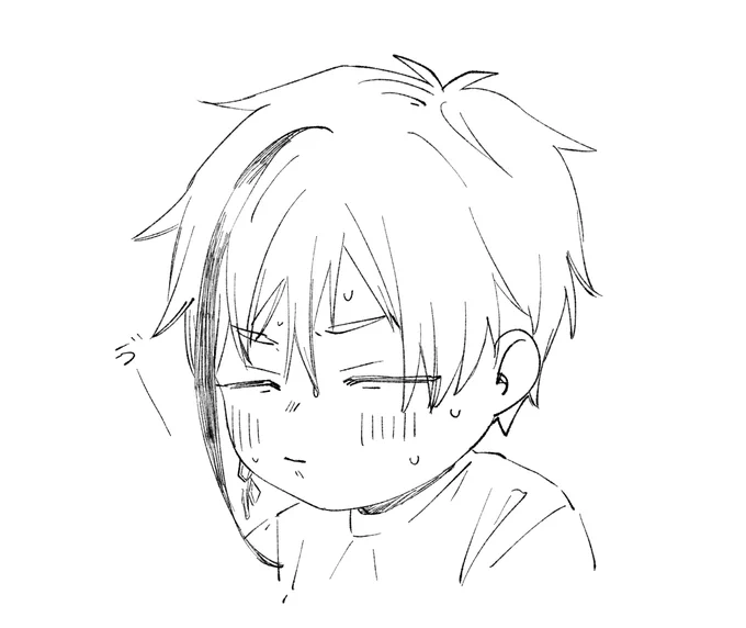 @syokuyoku_aki_ いつかクマさん帽子verも描きたい😊
汗で前髪張り付いたちみふょです…!!汗かきすぎたw 