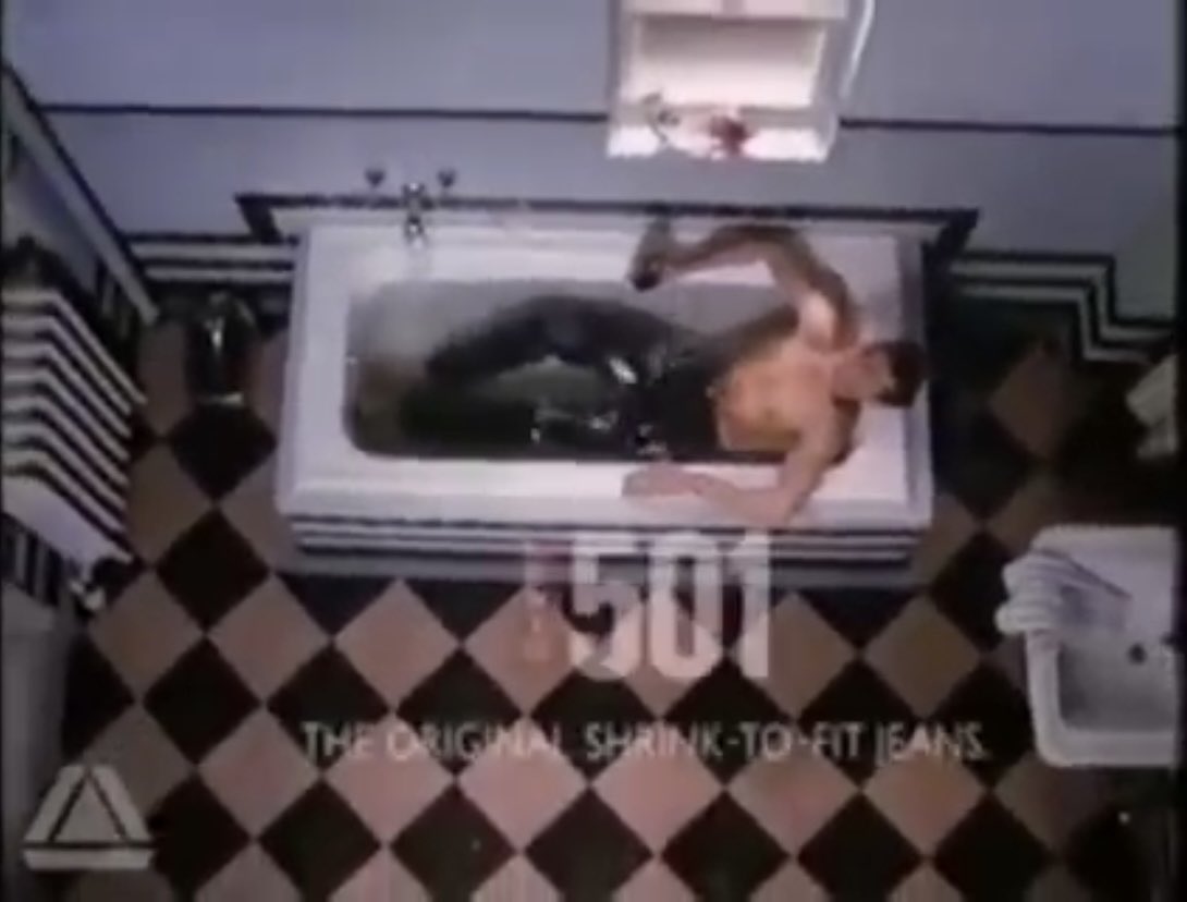 Nevermind0611's tweet photo. @YourCoachInSF This jeans commercial made my breath falter in the 80s https://t.co/EH9te1gW83